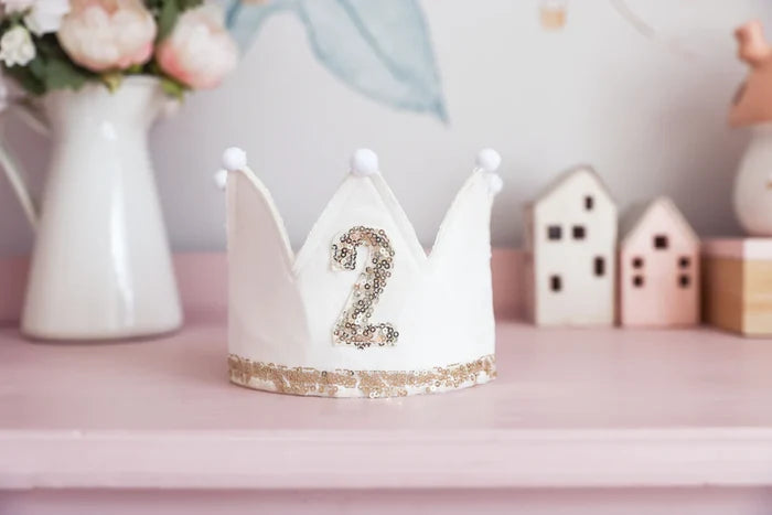 Alimrose 2nd Birthday Crown - Ivory