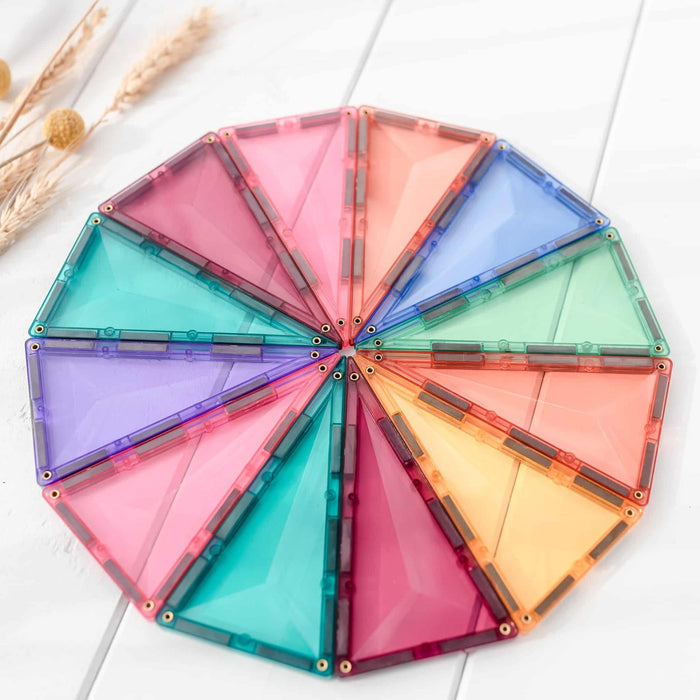 Connetix Magnetic Tiles Pastel Geometry Pack 40 Piece