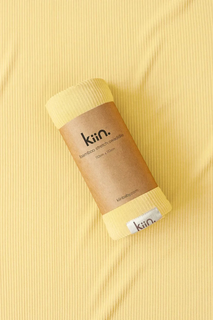 Kiin Organic Bamboo Stretch Swaddle - Buttercup