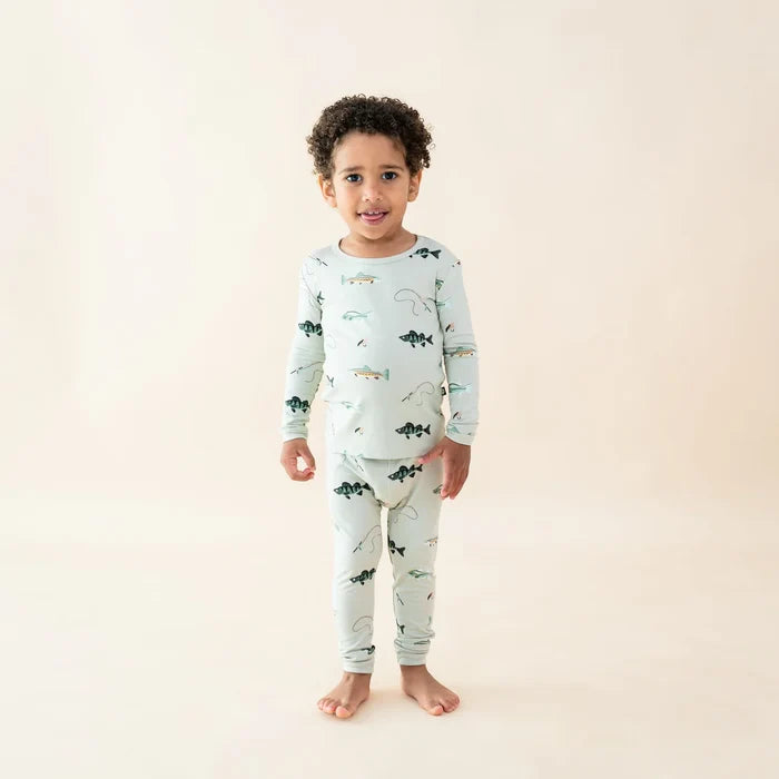 Kyte Baby - Long Sleeve Toddler Pajama Set in Fishing