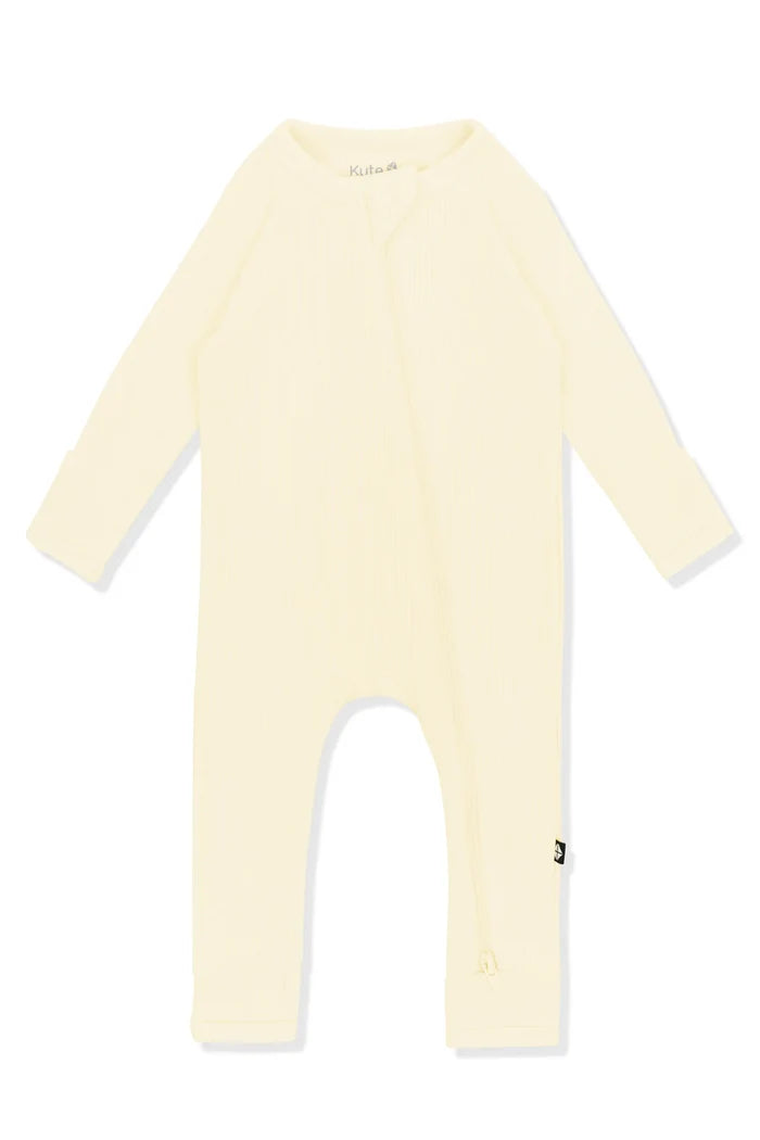 Kyte Baby - Ribbed Zippered Romper in Chamomile