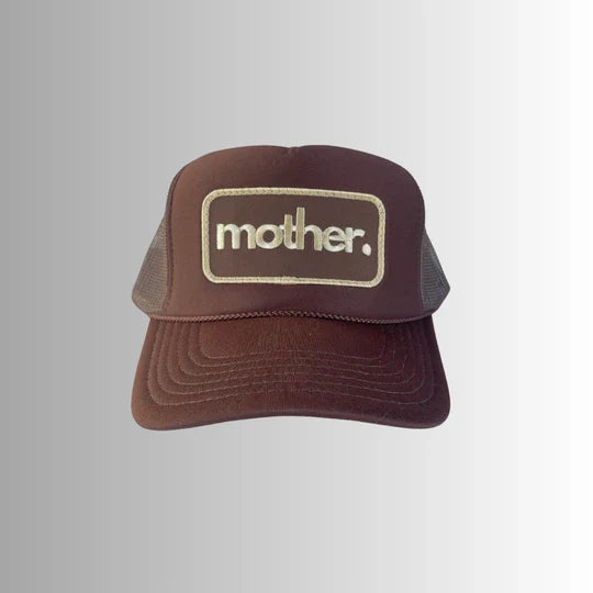 Mother Patch Trucker Hat in Mocha Brown