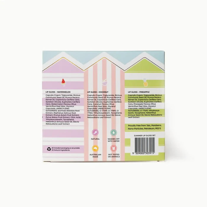 Oh Flossy Beach Club Natural Lip Gloss Set