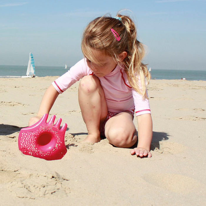 Quut Triplet Sensory Sand Toy - Cherry Red