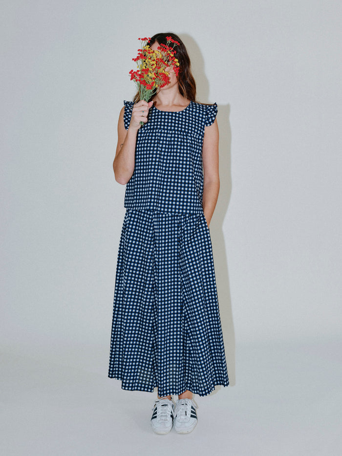 The Little Project – Polly Top in Midnight Check