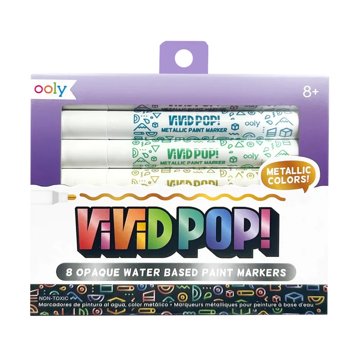 Vivid Pop - Water Based Paint Markers - Metallics