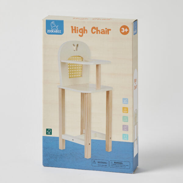 Wooden Doll High Chair