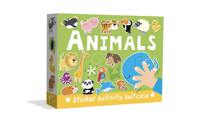 6 in 1 Activity & Sticker Suitcase - Animals