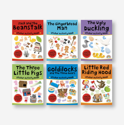 6 in 1 Activity & Sticker Suitcase - Fairytales