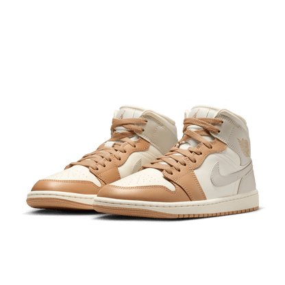Women's Air Jordan 1 Mid "Tan Toe"