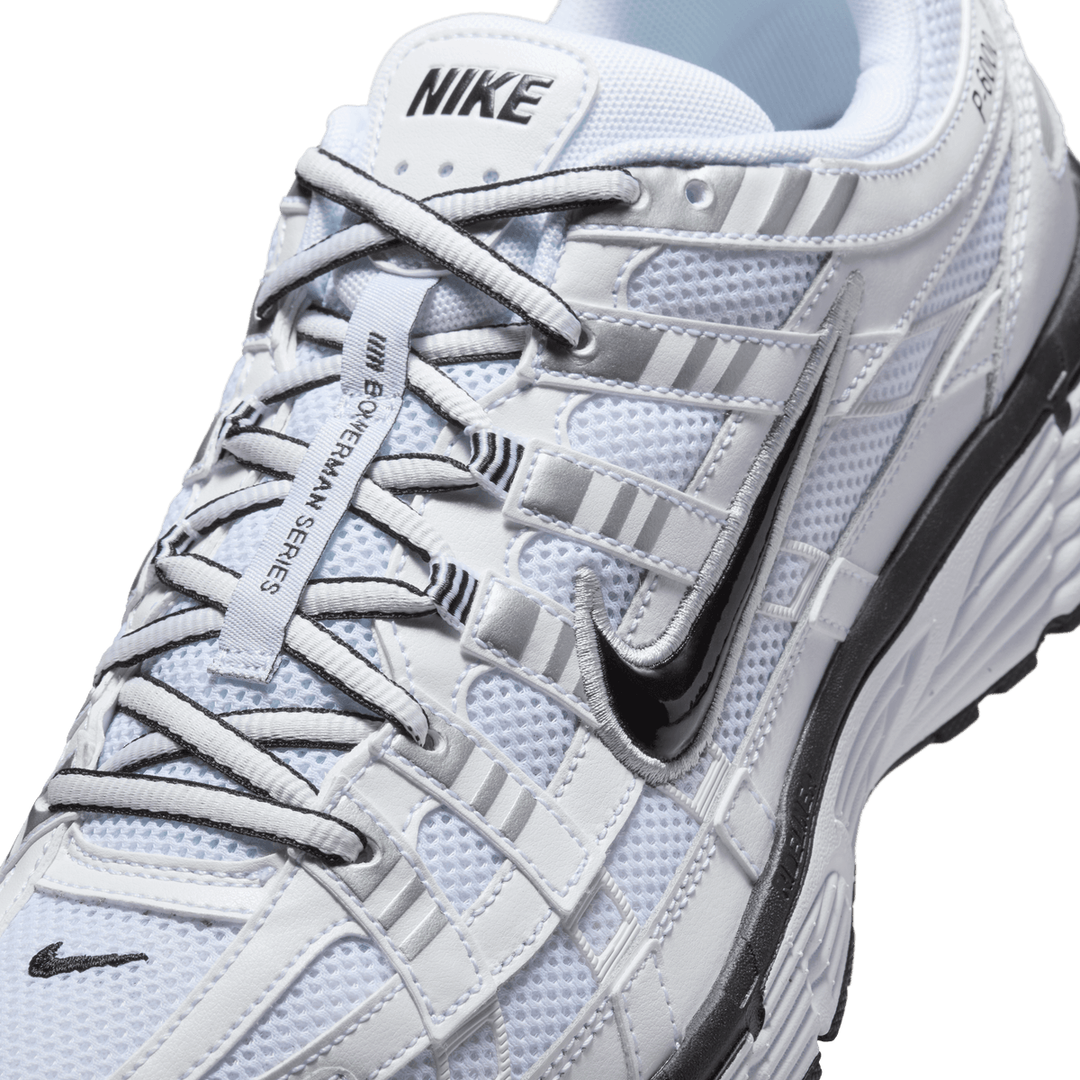 Men's Nike P-6000 "White Metallic Silver Black"