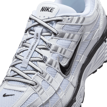 Men's Nike P-6000 "White Metallic Silver Black"