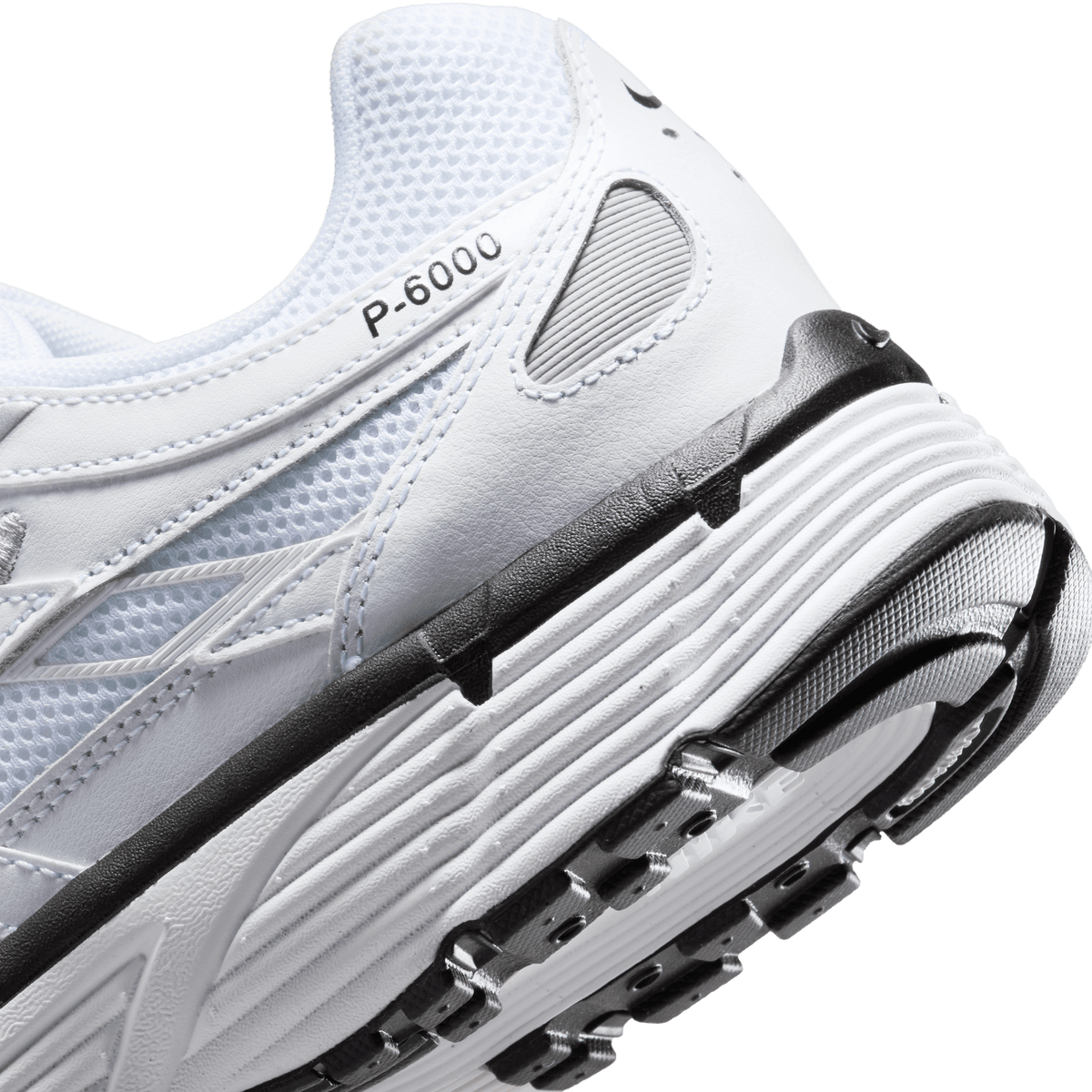 Men's Nike P-6000 "White Metallic Silver Black"