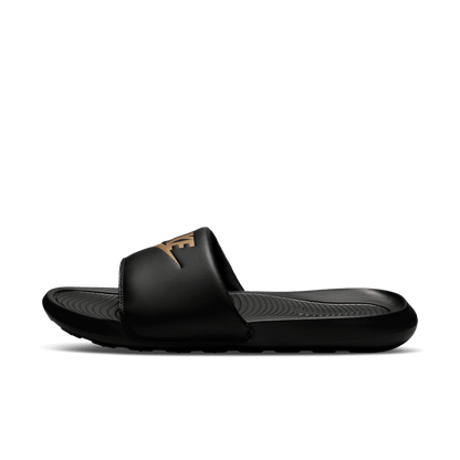 Men's Nike Victori One Slides "Black Metallic Gold"