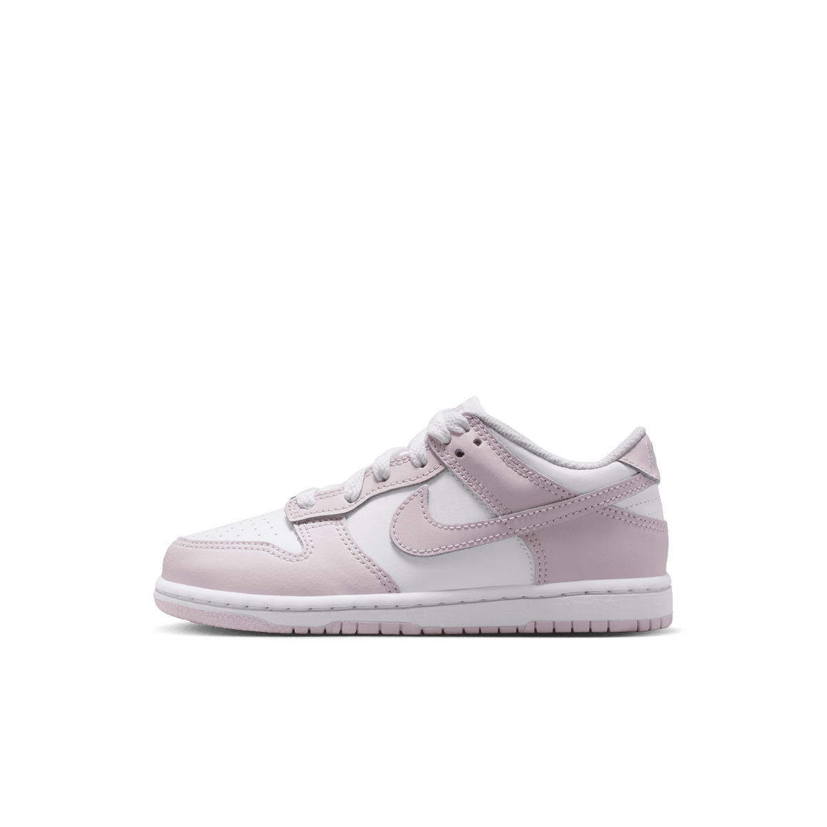 Little Kids' Nike Dunk Low "White Light Violet"