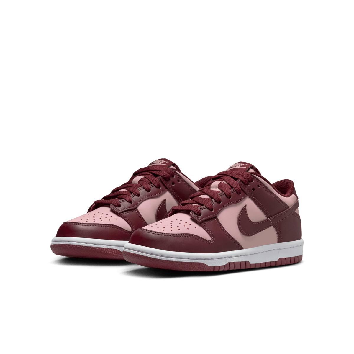 Big Kids' Nike Dunk Low "Team Red Echo Pink"