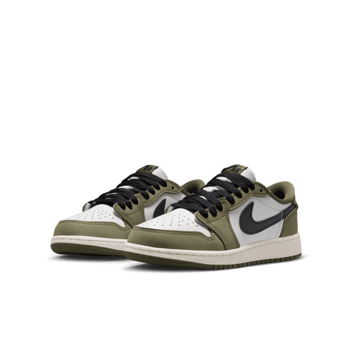 Big Kids' Air Jordan 1 Retro Low OG "Medium Olive"