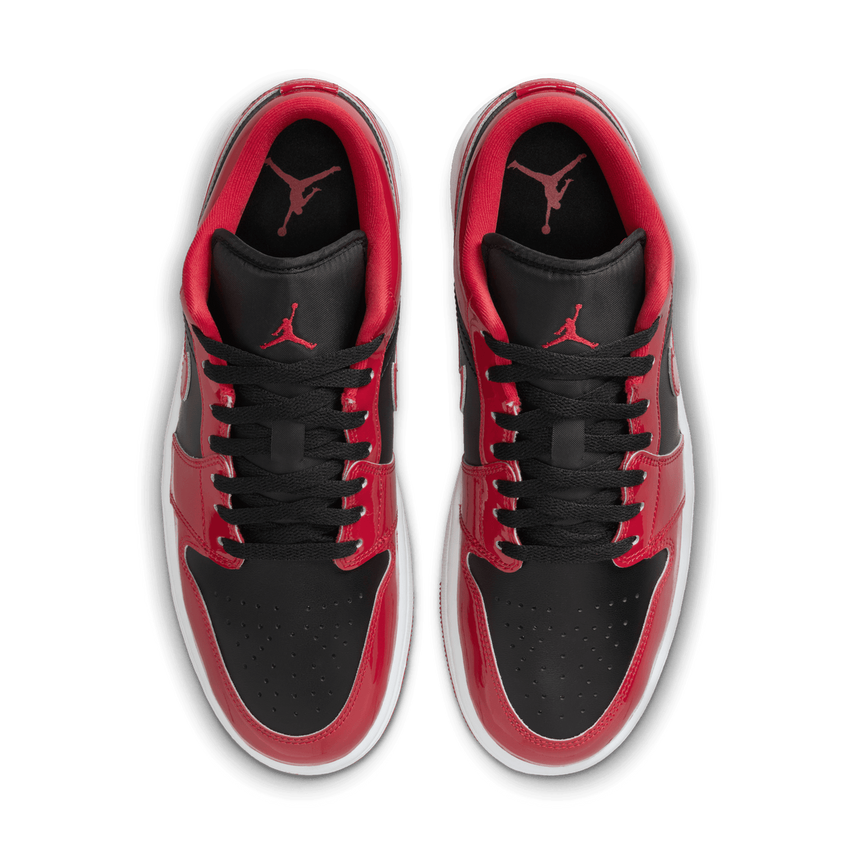 Men's Air Jordan 1 Low SE Shoes "Patent Varsity Red Black"