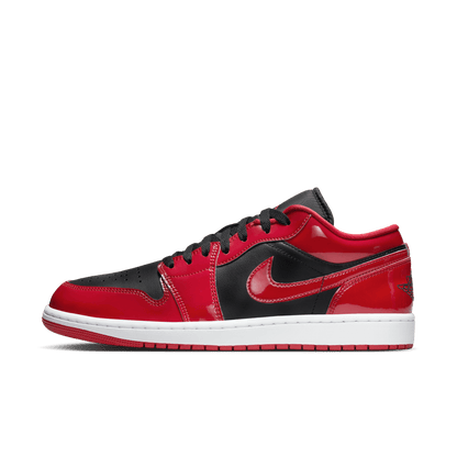 Men's Air Jordan 1 Low SE Shoes "Patent Varsity Red Black"