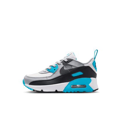 Little Kids' Nike Air Max 90 EasyOn "Platinum Tint Blue Lightning"