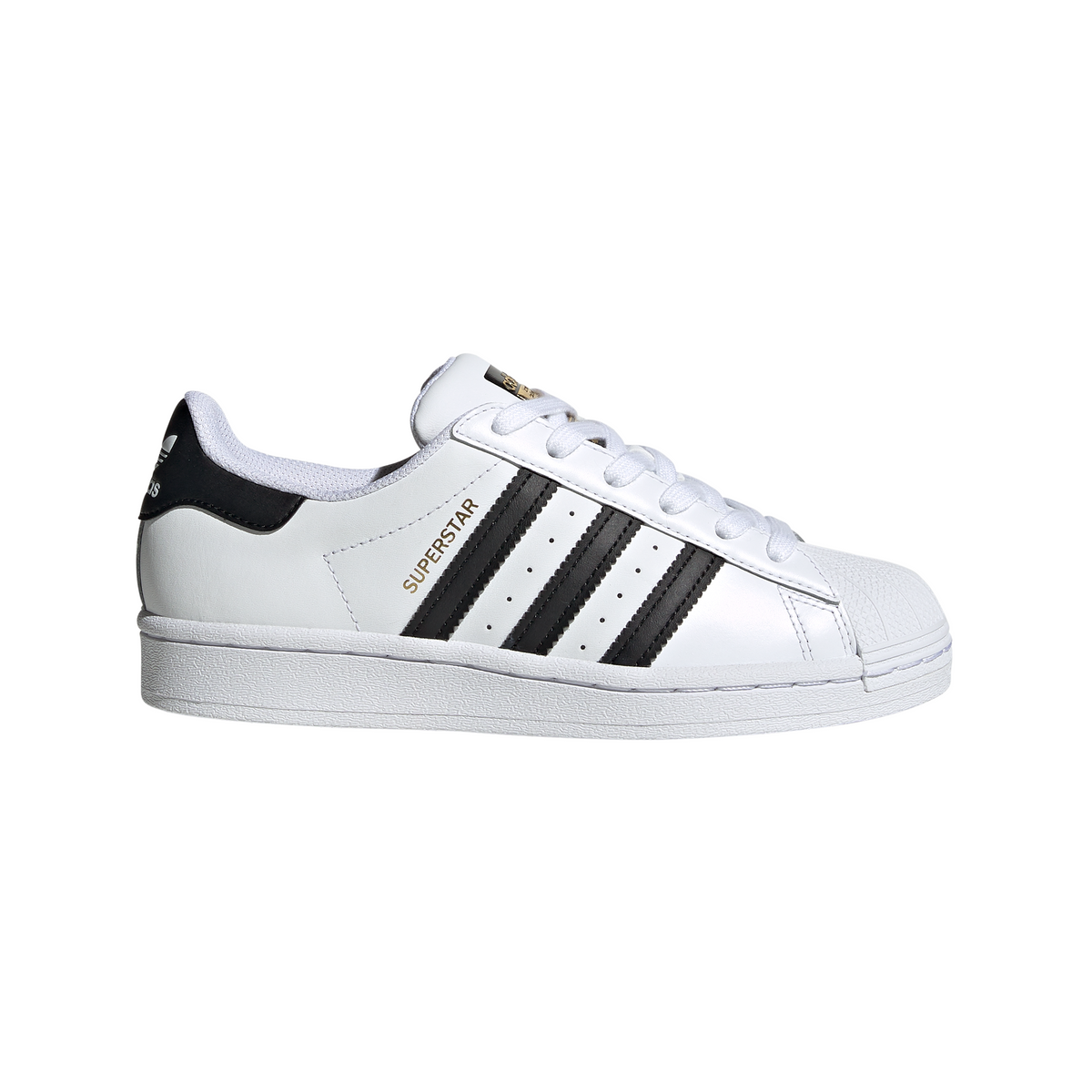 Big Kids' Adidas Superstar J "Cloud White Core Black"