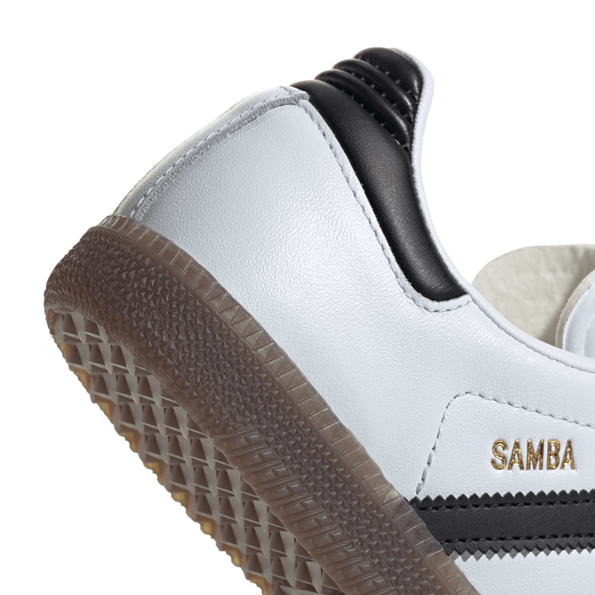 Big Kids' Adidas Samba Classic J "White Black Gum" (Unisex)
