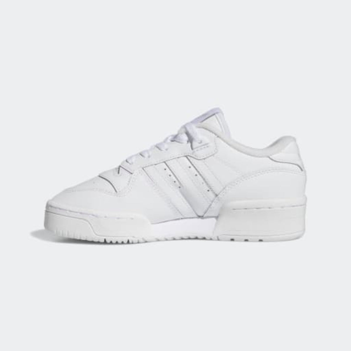 Big Kids' Adidas Rivalry Low "Cloud White Grey"