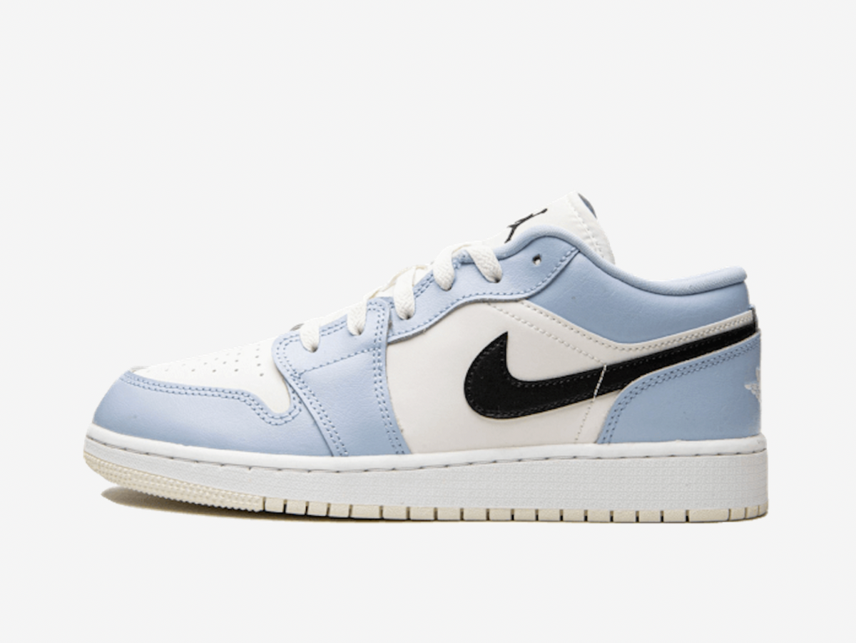 Air Jordan 1 Low Ice Blue Black (GS)