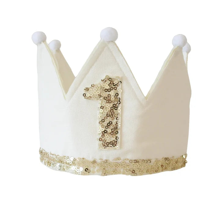 Alimrose 1st Birthday Crown - Ivory