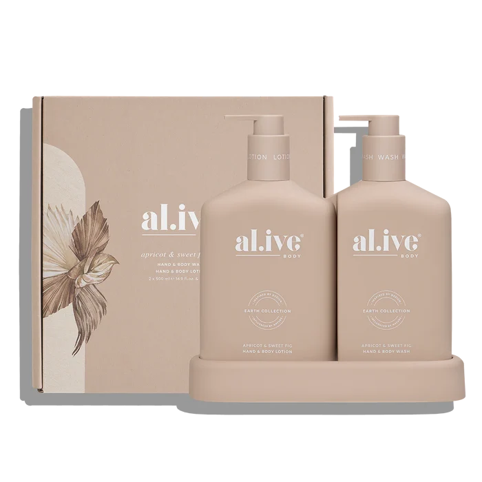 al.ive Body Apricot & Sweet Fig Wash & Lotion Duo