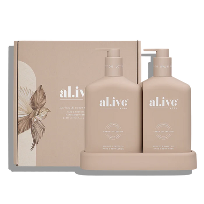 al.ive Body Apricot & Sweet Fig Wash & Lotion Duo