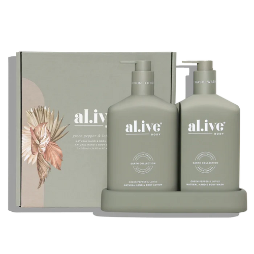 al.ive Body Green Pepper & Lotus Wash & Lotion Duo