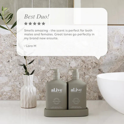 al.ive Body Green Pepper & Lotus Wash & Lotion Duo