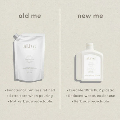 al.ive Hand & Body Lotion 650ml Refill - Mango & Lychee