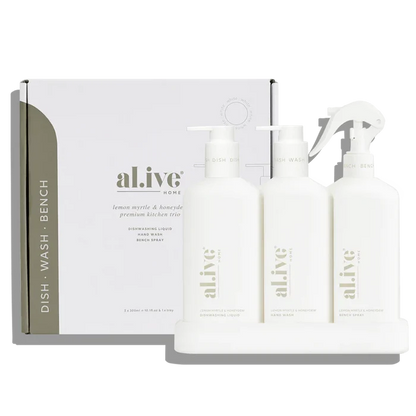 al.ive Kitchen Trio Set - Lemon Myrtle & Honeydew
