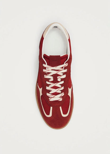 ALOHAS - Rife Sheen Leather Sneakers in Red