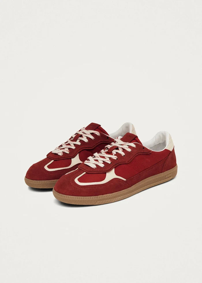ALOHAS - Rife Sheen Leather Sneakers in Red