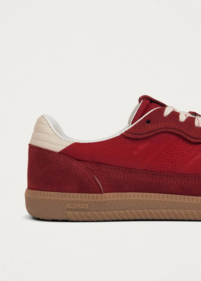 ALOHAS - Rife Sheen Leather Sneakers in Red