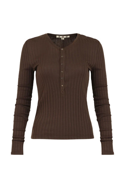 AMO – Lottie Top in Mocha