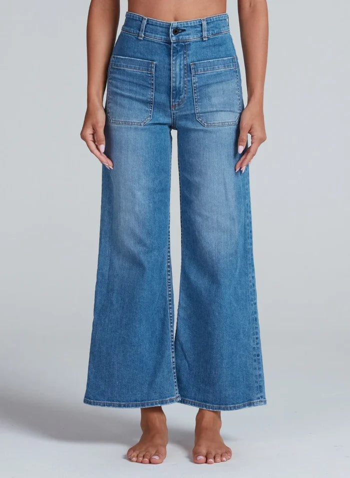 ASKK NY - Cropped Sailor Jean in Starboard