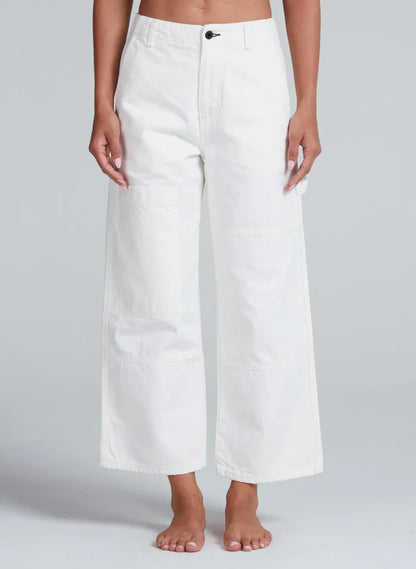 ASKK NY – Cropped Carpenter Pant in Ivory