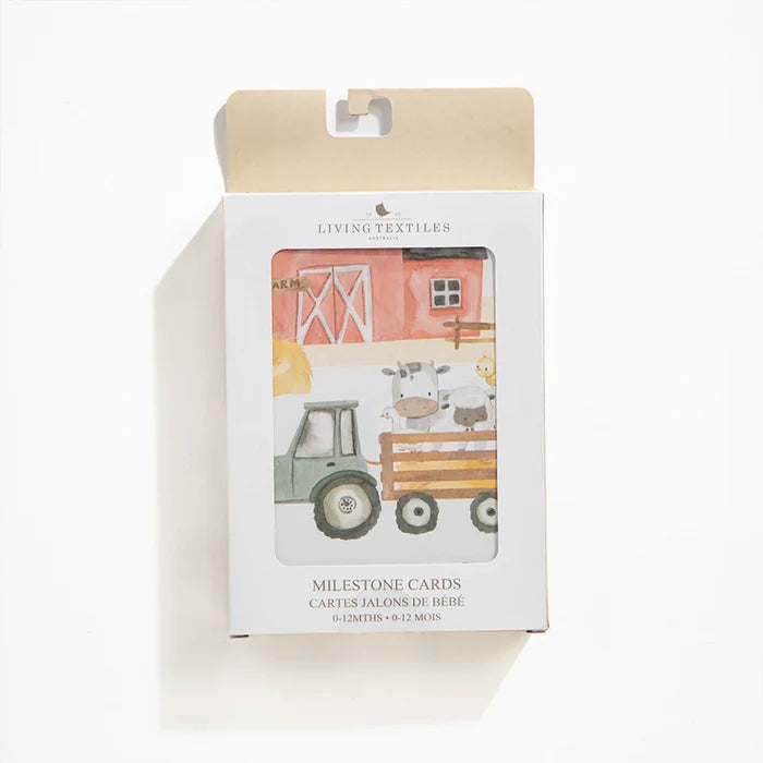 Baby Milestone Cards Set - Tractor Ride
