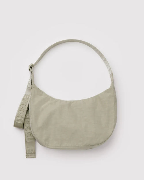 BAGGU - Medium Nylon Crescent Bag in Celadon