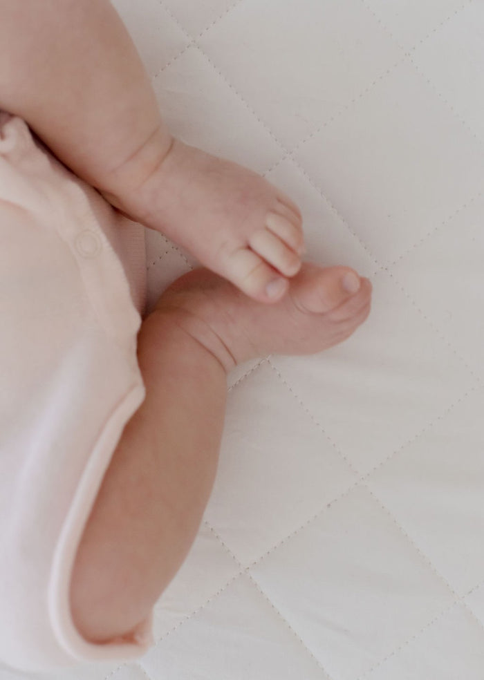 Bambella 2-in-1 Waterproof Cot Sheet & Mattress Protector | Ivory