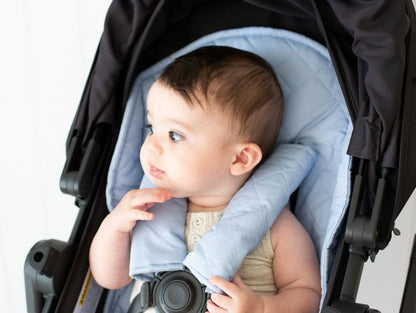 Bambella Designs Quilted Harness Covers | Sky Blue