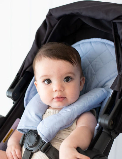 Bambella Designs Quilted Harness Covers | Sky Blue