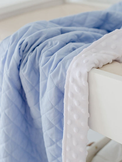 Bambella Designs Quilted Snuggle Blanket - Sky Blue