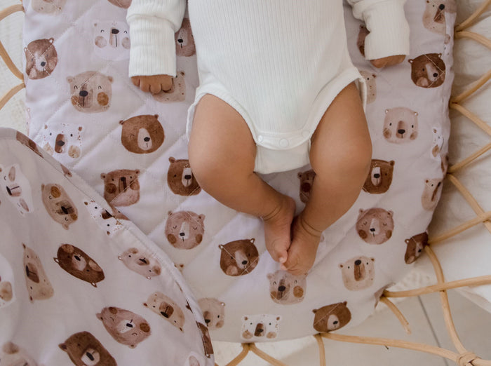 Bambella Waterproof Bassinet Sheet | Bear in There