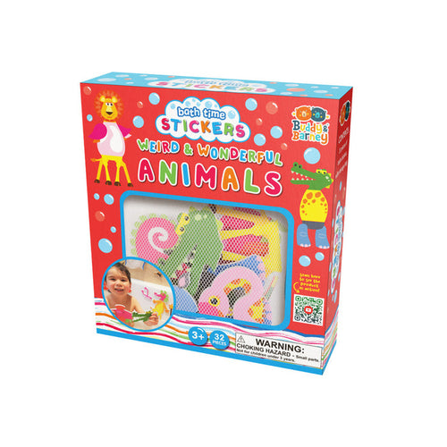 Bath Time Sticker Play Set -  Weird & Wonderful Animals