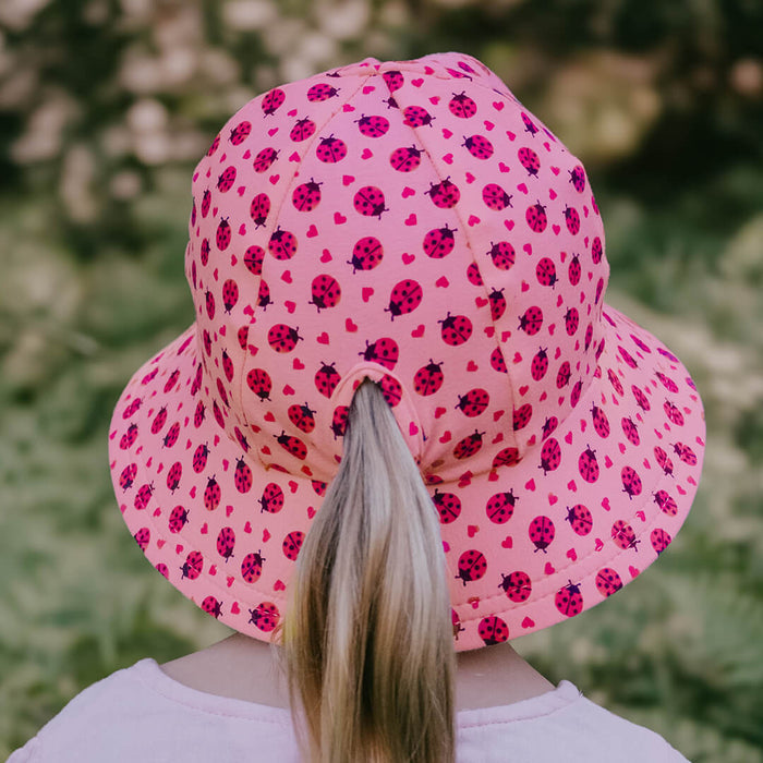 Bedhead Kids Ponytail Bucket Sun Hat - Ladybug